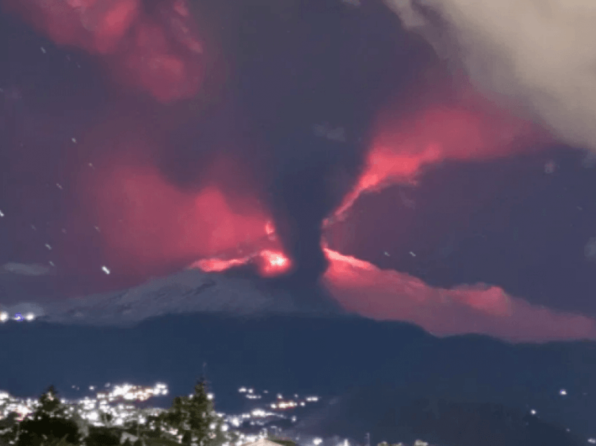 Shpërthen vullkani Etna në Siçili