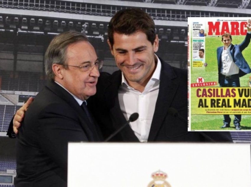 Iker Casillas rikthehet te Real Madridi
