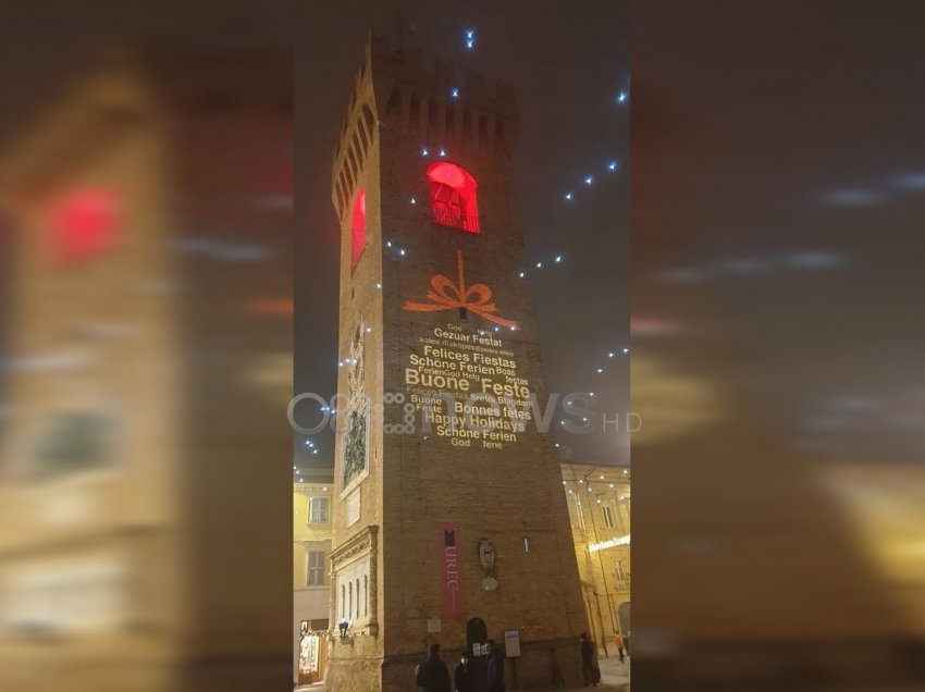 Në kullën kryesore të qytetit italian urohen festat shqip