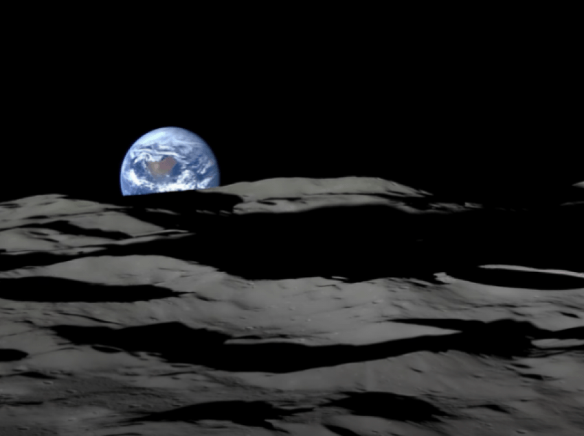 Video mbresëlënëse tregon ‘ngritjen’ e Tokës nga Hëna