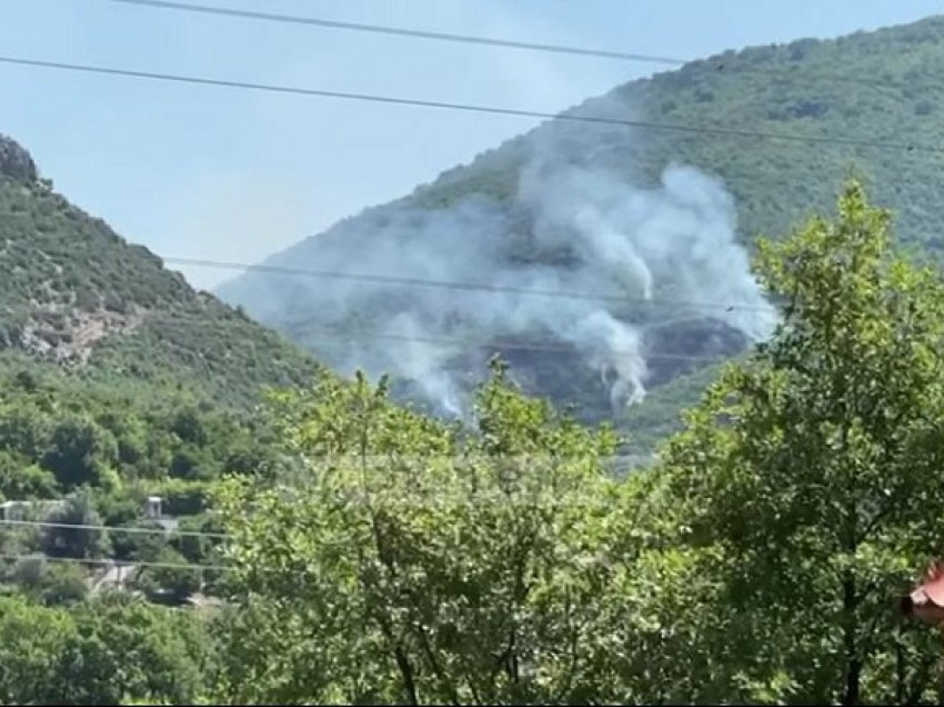 Situata në Lezhë/ Fiket zjarri në fshatin Kodhel, flakët aktive në Lalm, e pamundur të ndërhyet me mjete zjarrfikëse