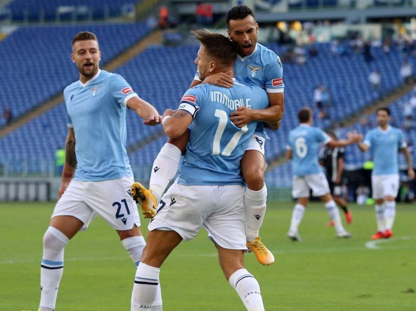 Hysaj shënon golin e parë për Lazion, demolojnë Spezian