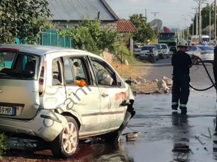 Aksident i rëndë në Lezhë-Milot/ Vdes shoferi, humbi kontrollin dhe u përplas me bordurën anësore