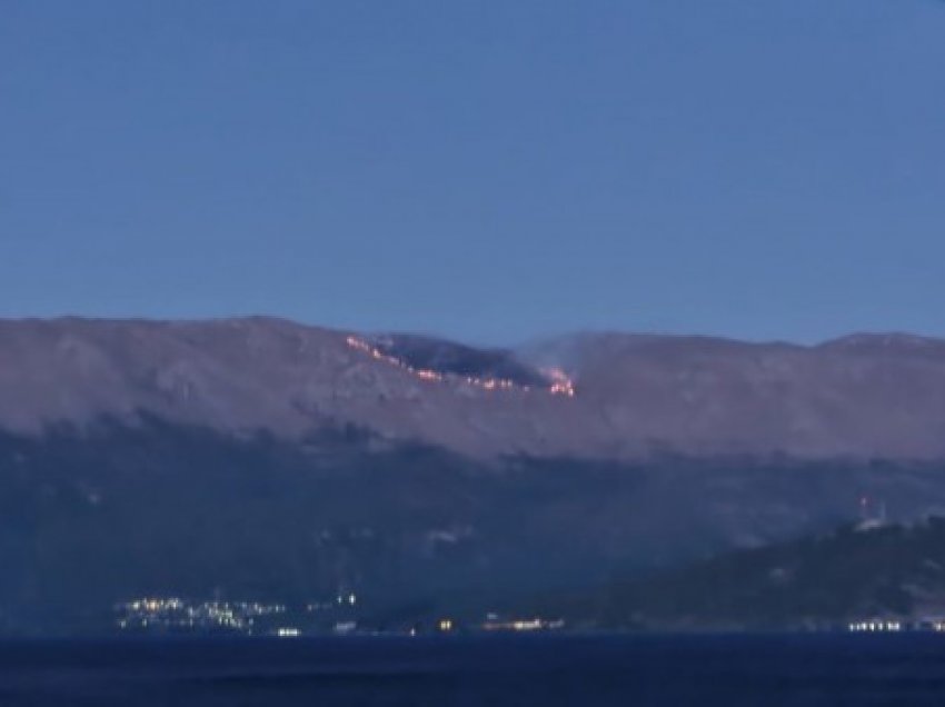 ​Riaktivizohet zjarri në Malin e Thatë, flakët përhapen në Parkun e Galiçicës