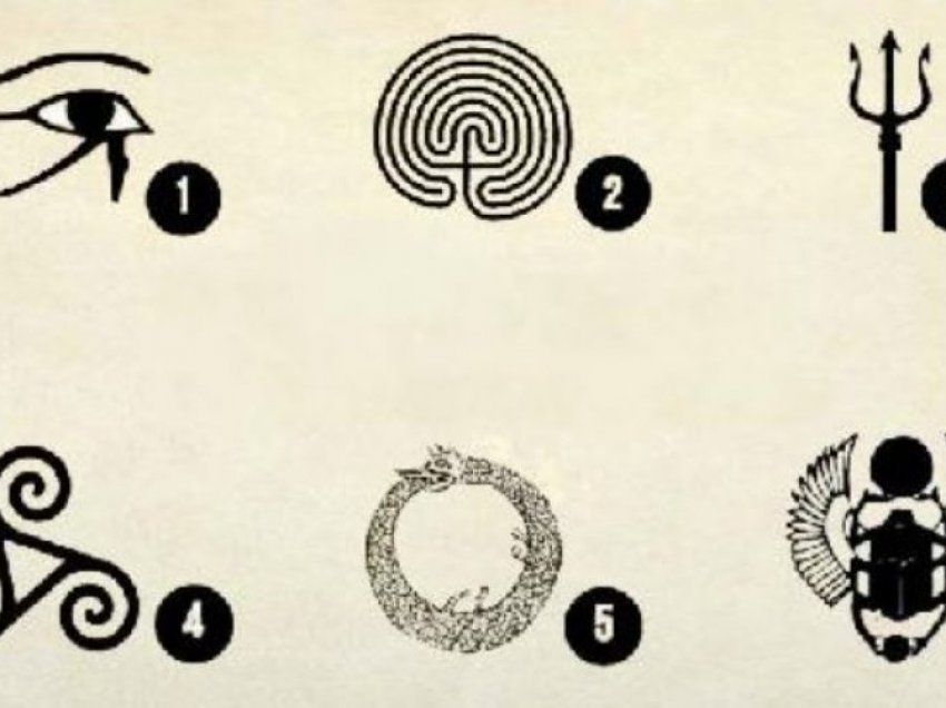 Zgjidhni një nga këto simbole dhe zbuloni kuptimin që ka