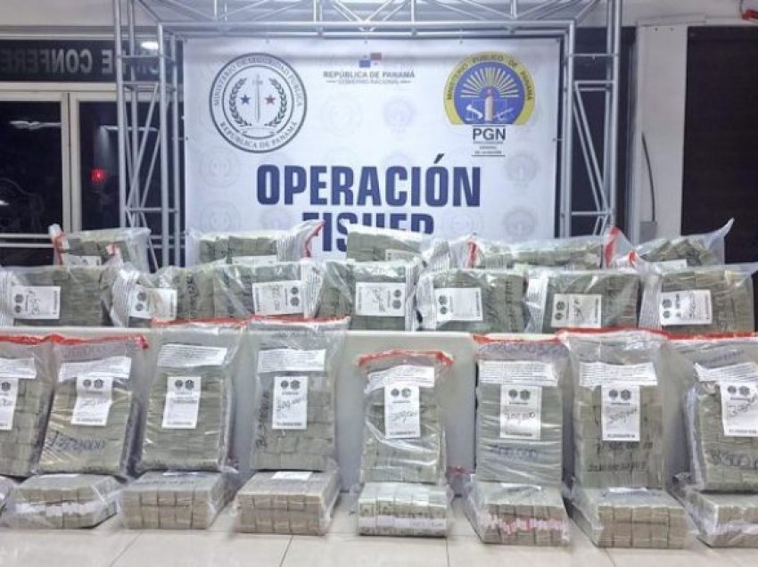 Dhjetë milionë dollarë nga trafiku i drogës u kapën në Panama