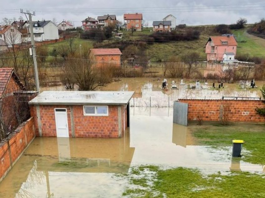 Vërshime në fshatin Gllamnik të Podujevës