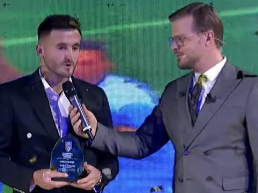 Endrit Krasniqi, futbollisti më i mirë i Superligës për vitin 2021
