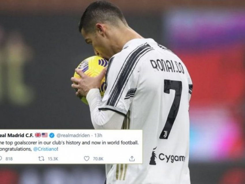 Reali uron Ronaldon për një arsye