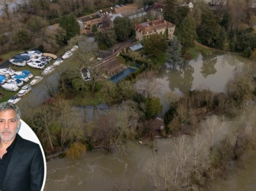 Përmbytet nga uji rezidenca 12 milionë funtash e George Clooney