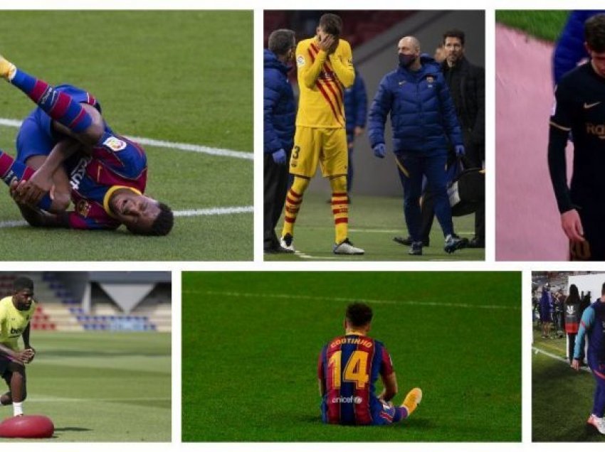 Makthi i Barcelonës janë lëndimet – vetëm gjashtë lojtarë kanë shpëtuar deri tani