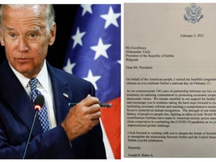 Letra e Biden për Vuçiqin ku i kërkon ta njohë Kosovën, e përkthyer në shqip