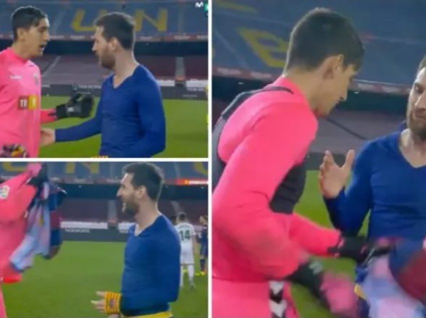 Reagimi plot befasi i portierit të Elches kur Lionel Messi ia kërkoi fanellën e tij