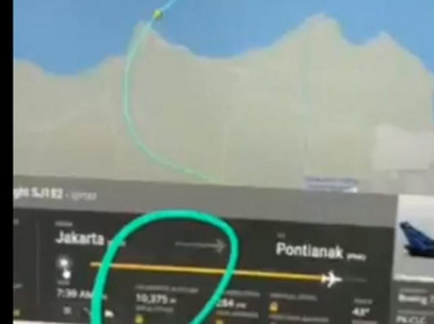Radari tregon momentin kur aeroplani në Indonezi fillon të humb lartësinë, për 60 sekonda bie në 3 mijë metra