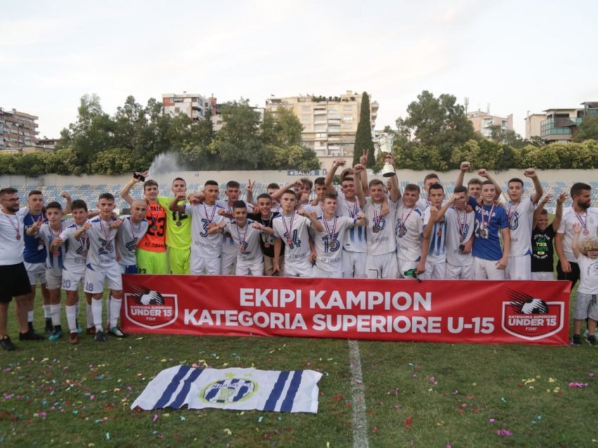 Tirana, ekipi fitues i Kategorisë Superiore U-15