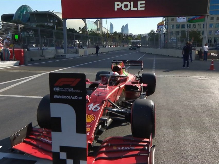 Leclerc me Ferrari siguron “pole position” edhe në Baku