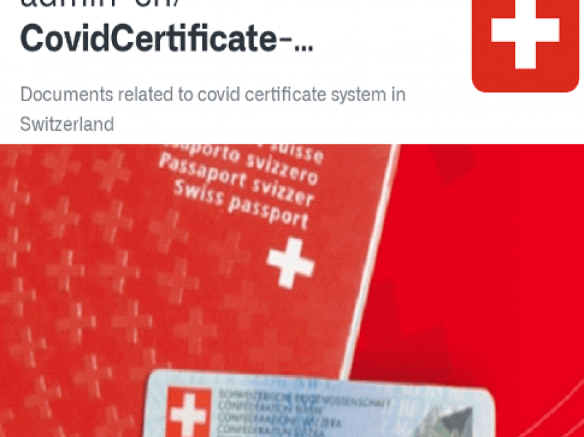 Nga sot qytetarët e Zvicres paisen me Certifakata imuniteti apo Pasaportë të COVID-19