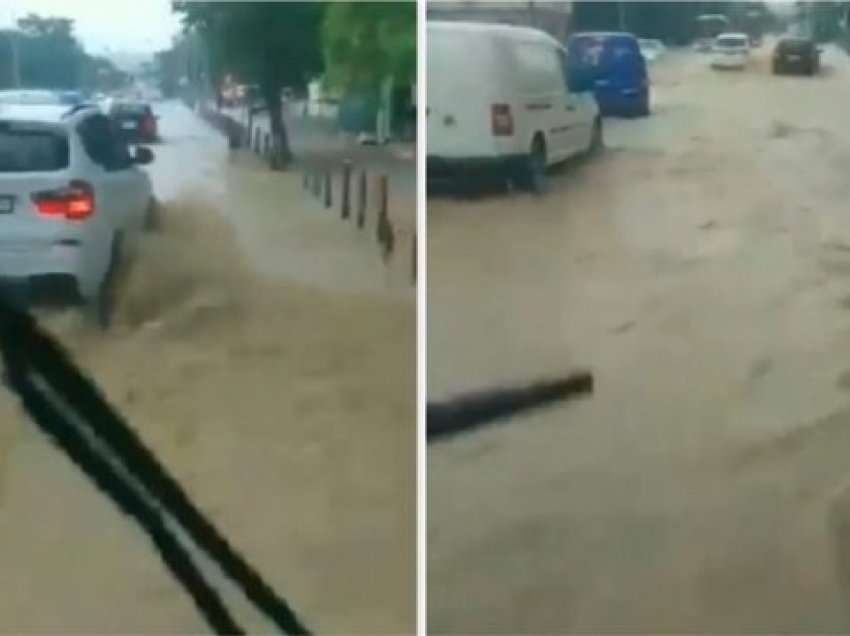Pas stuhisë së shiut, vërshohet Prishtina