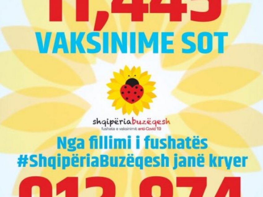 Në Shqipëri janë kryer mbi 912 mijë vaksinime
