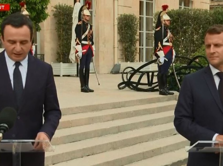 Vizita në Francë, ja për çfarë e siguroi Kurti presidentin Macron  