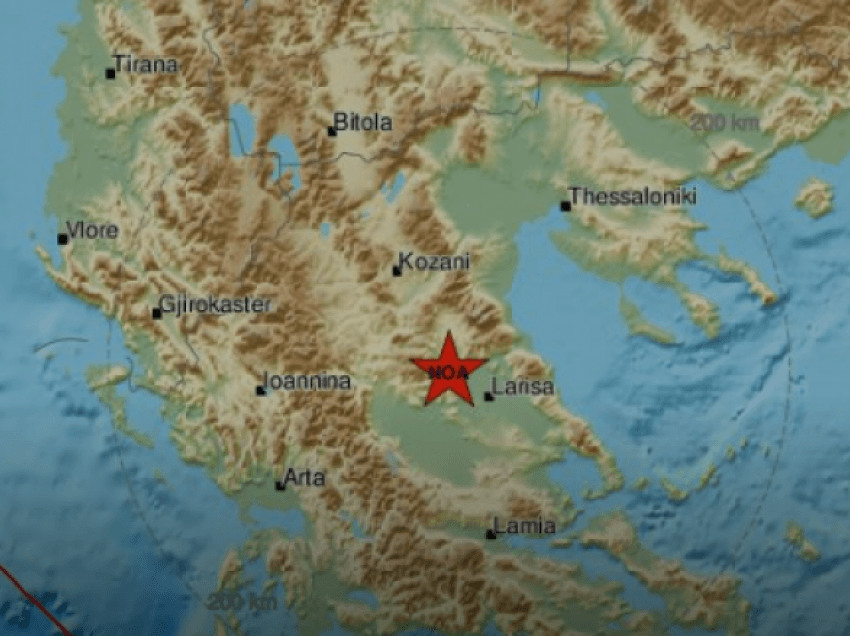 Tërmeti dridh Maqedoninë, epiqendra në Greqi