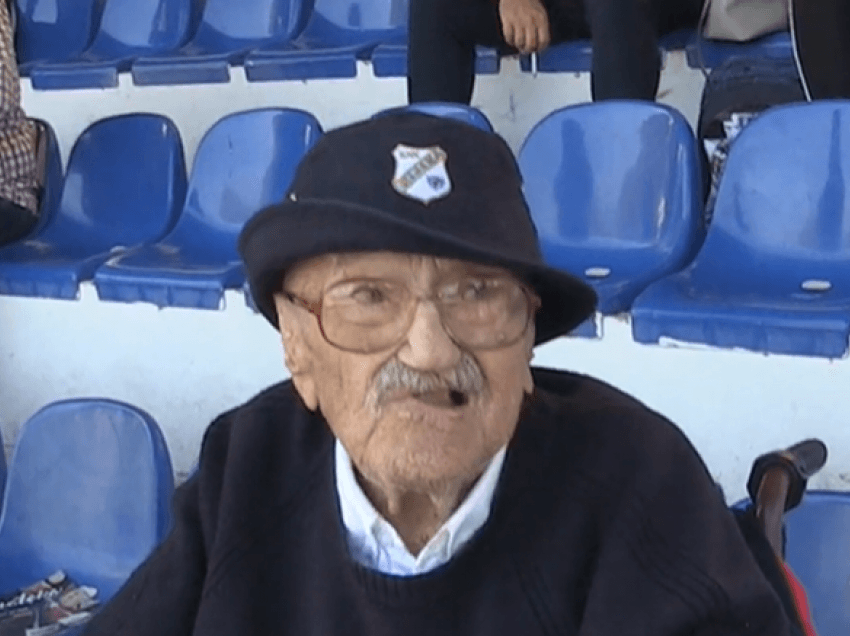 Vdes 110 - vjeçari, tifozi më i vjetër i shtetit të rajonit dhe në botë