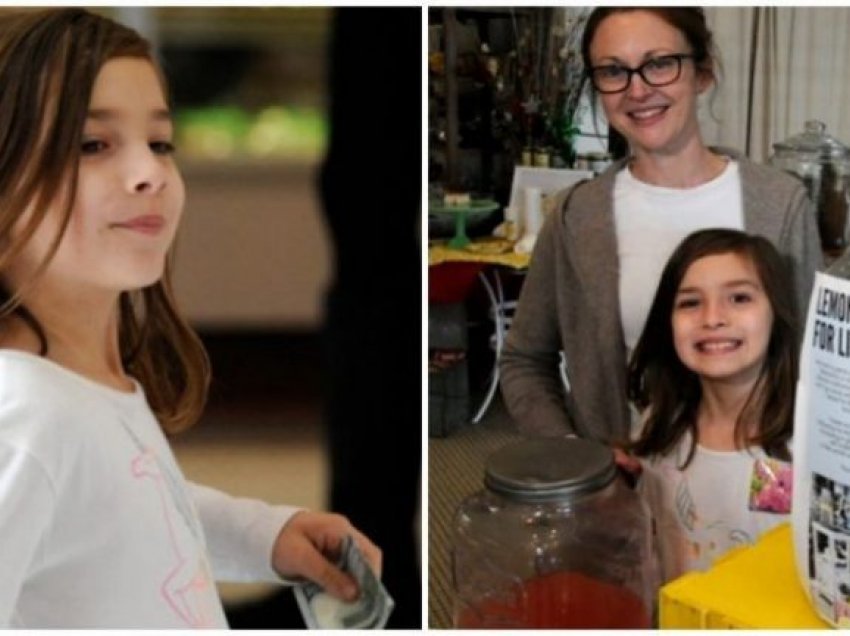 Emocionuese, vogëlushja 7-vjeçare në SHBA shet limonada për të përballuar operacionin në tru