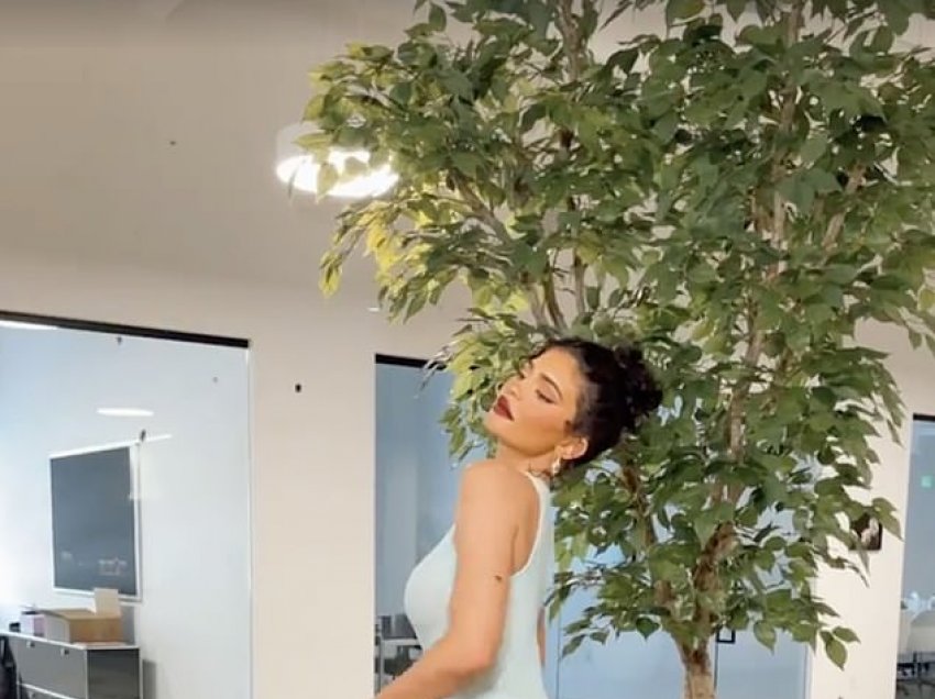 Kylie Jenner me veshje transparente, tregon të pasmet