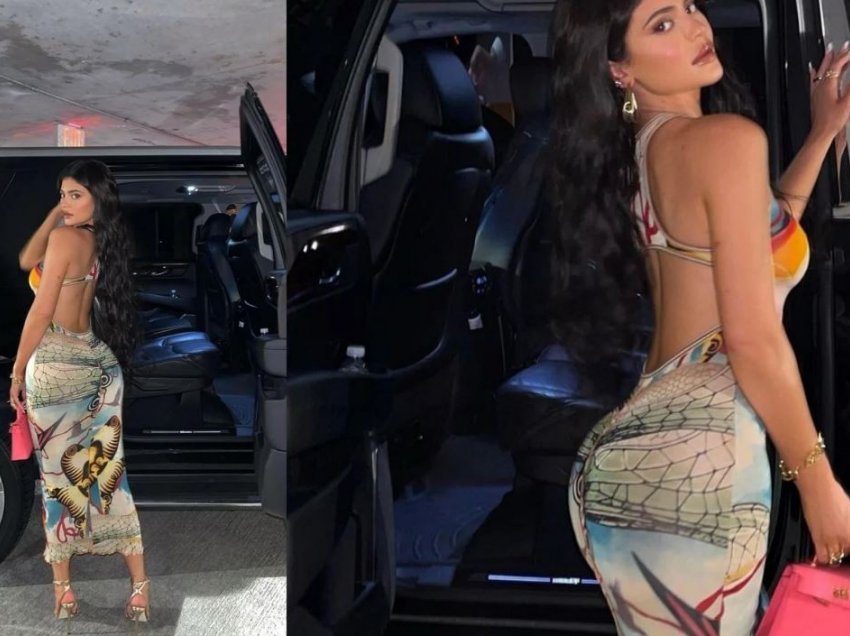 Kylie Jenner thekson linjat trupore me pozat atraktive para veturës luksoze
