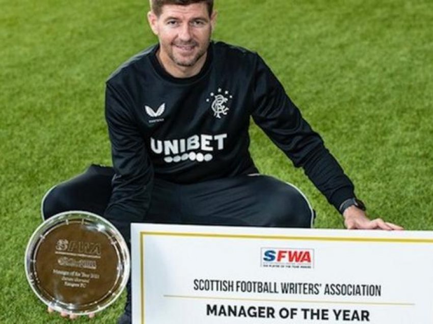 Gerrard shpallet trajneri më i mirë i vitit në Skoci