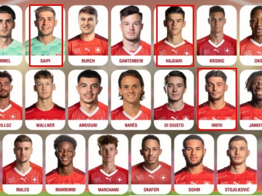 Tre talentë shqiptarë në listën e Zvicrës U21