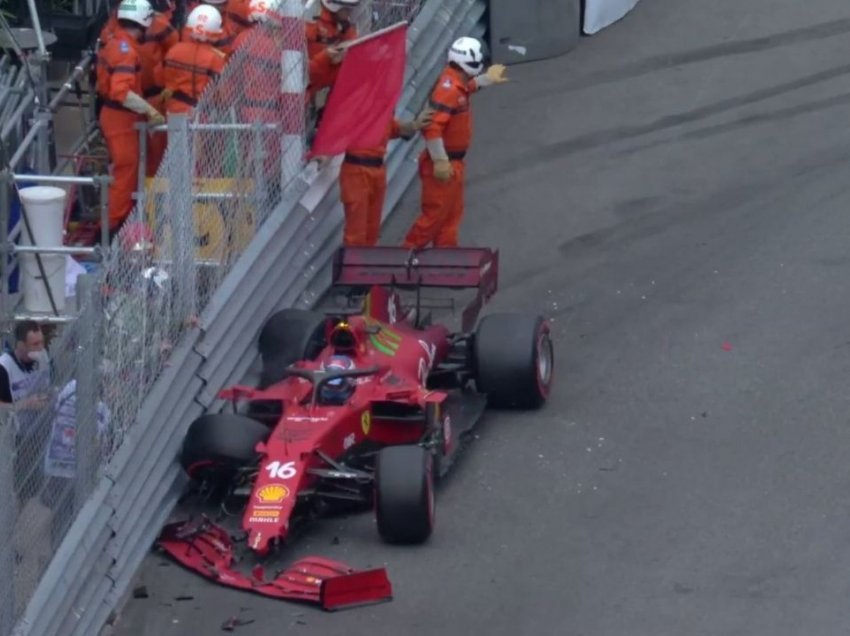 Leclerc siguroi “Pole Position” në mënyrë të pazakontë duke përplasur Ferrarin e tij