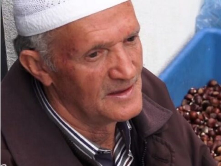 72-vjeçari nga Deçani që shëtit çdo qytet të Kosovës për të shitur gështenja, fasule e arra