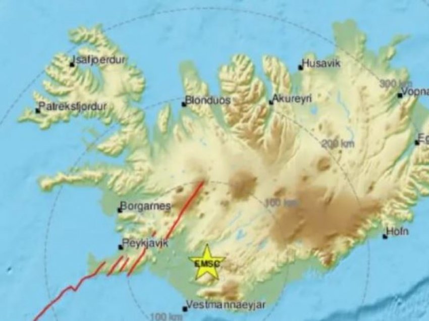 Tërmeti i fortë “godet” Islandën