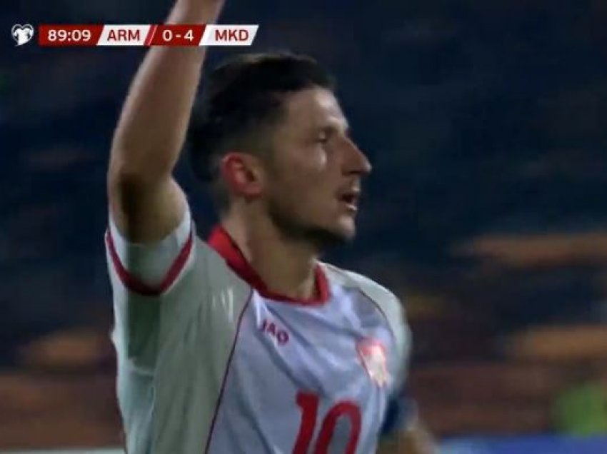 Enis Bardhi shpërthen me tre gola kundër Armenisë 