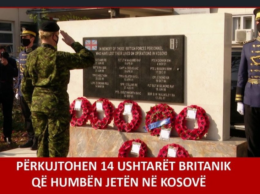 Përkujtohen 14 ushtarët britanik të rënë në Kosovë