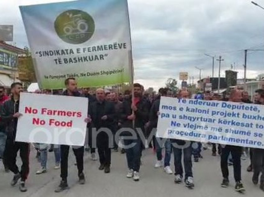 Fermerët e Lushjnes dalin në protestë, 6 kërkesat