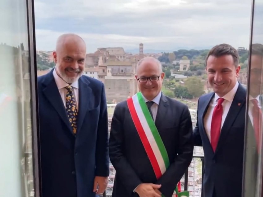 Rama dhe Veliaj në Itali, takojnë kryebashkiakun e ri të Romës