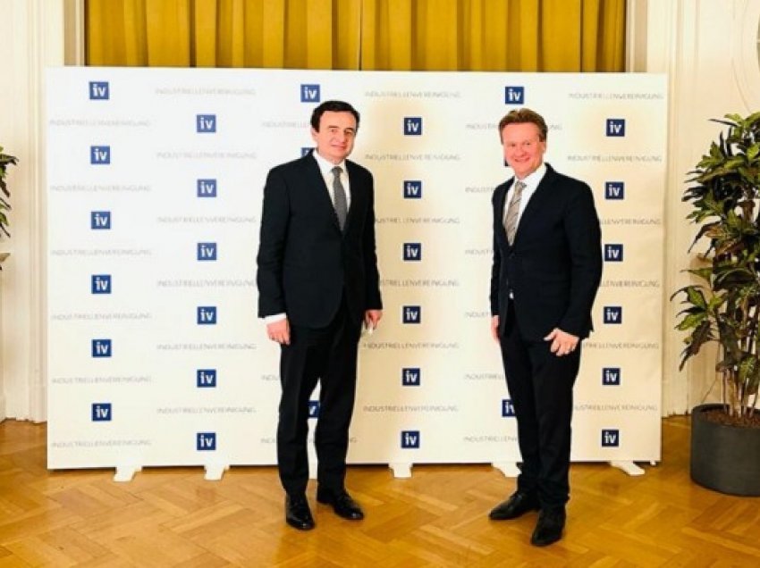 ​Kurti takoi presidentin e Federatës së Industrive austriake Georg Knill