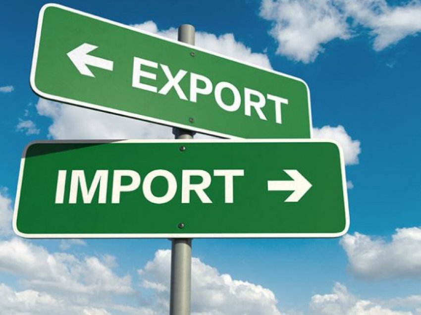 Eksporti është rritur për 31.5, ndërsa importi për 34 për qind