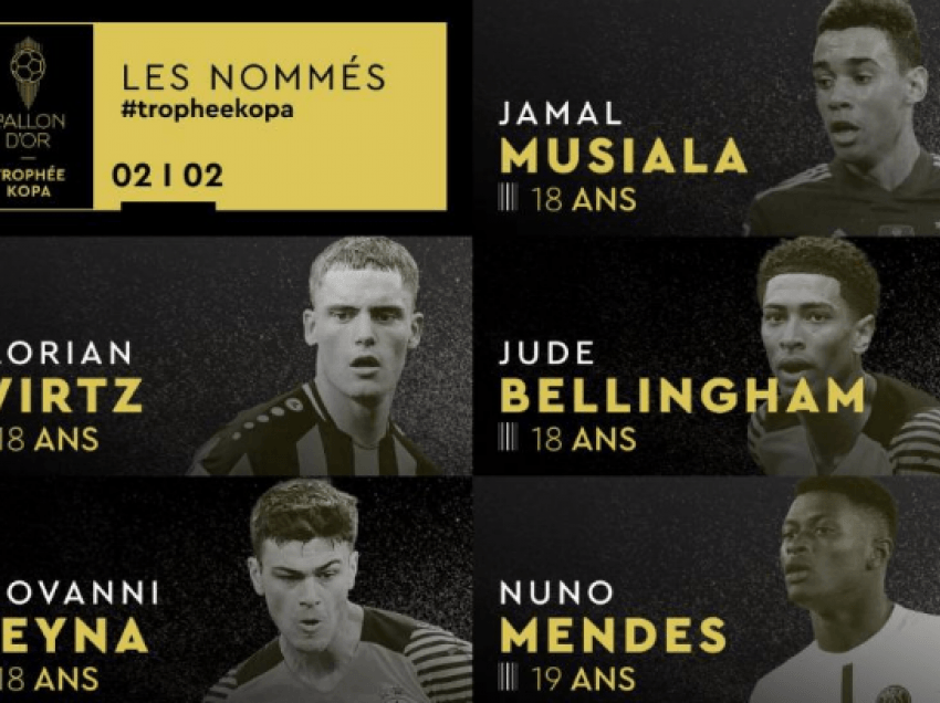 Dhjetë të nominuarit për futbollistin më të mirë të ri!
