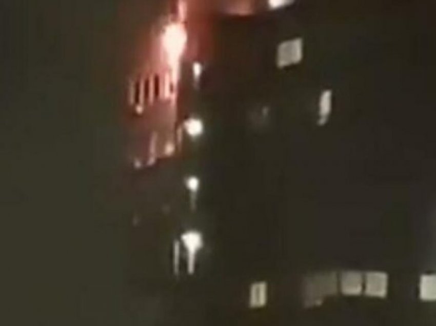 Ndërtesa 20 katëshe përfshihet nga zjarri në Londër, lëndohet një grua me të birin