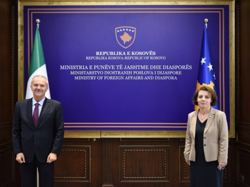 Gërvalla takon ambasadorin e ri të Italisë