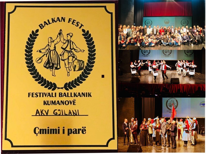 Ansambli Gjilani fitues i vendit të –I-rë ne Festivalin Ballkanik Kumanovë 2021