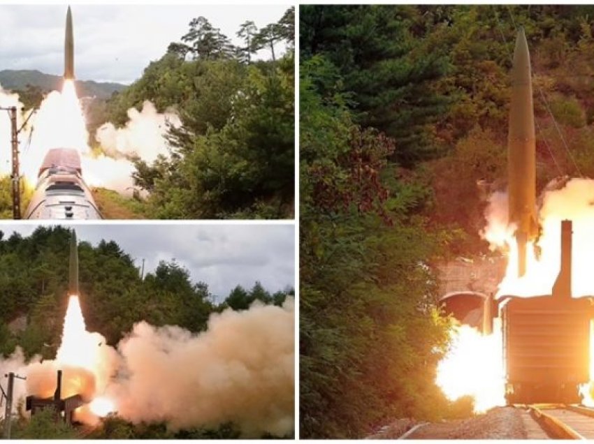 Koreja e Veriut publikon imazhet e dy raketave balistike që i lansoi nga një tren