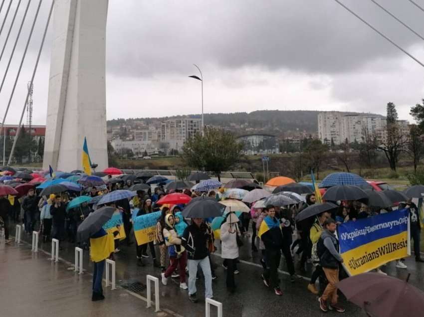 Podgoricë, marshim kundër sulmit rus në Ukrainë