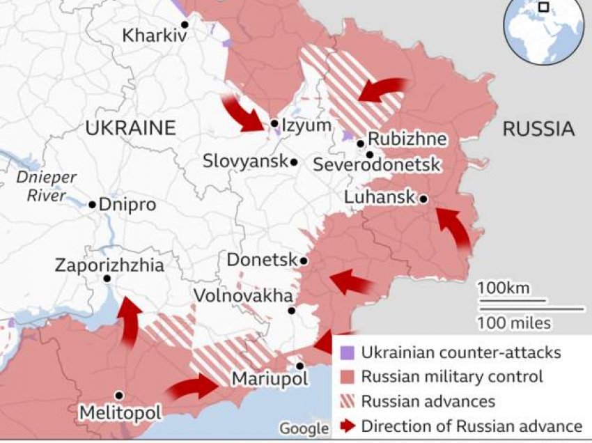 Si do të sulmojë Rusia linjat e reja të frontit të Ukrainës?