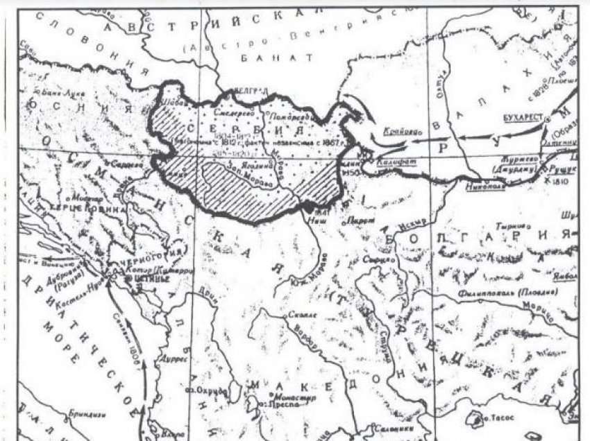 Harta ruse që demanton shtetin dhe identitetin e Serbisë