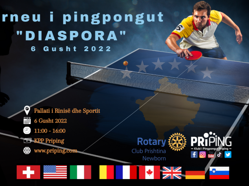 Turneu i pingpongut Diaspora 2022