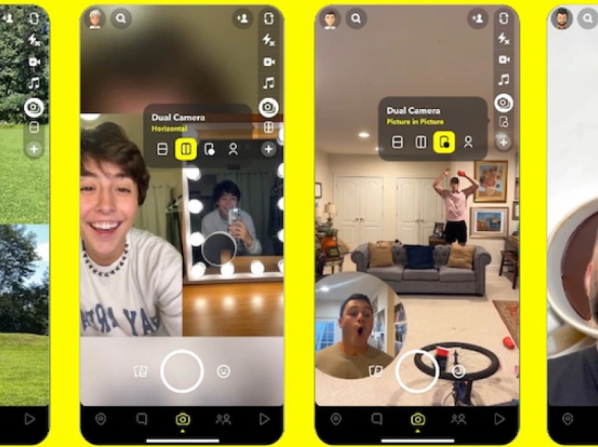 Snapchat lanson veçorinë e re ku mund të bëni video me dy kamerat në të njëjtën kohë – atë para dhe mbrapa
